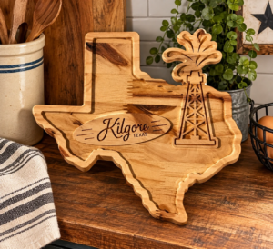 Texas Derrick set of four