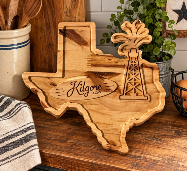 Texas Derrick set of four