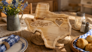 Texas Kilgore Small Heart-trivet set of four